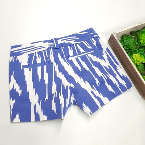 J. Crew Factory Purple Printed Chino Shorts - Picture 2 of 8